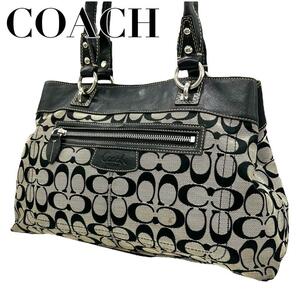 COACH コーチ　s61 肩掛け　F15533 トートバッグ シグネチャー　黒