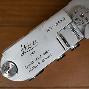 ゾロ目５桁ライカ【入手困難】Leica M3 シリアル999997（関東カメラOH歴）