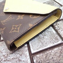 ルイヴィトン ポルトフォイユ・マリールーロン M60598 ジョーヌ・ペール モノグラム エピ 3つ折り 長財布 LOUIS VUITTON 1円スタート_画像6