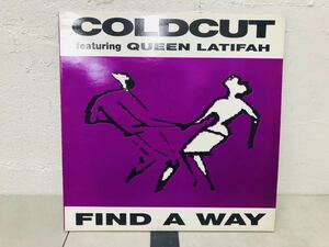 h0220-29★ レコード Coldcut Ft Queen Latifah / Find A Way ヒップホップ LP 