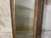 R282-0311全身鏡 ウォールミラー 大型 ミラー 壁掛けミラー 壁掛け鏡 姿見 古材 ウッド カントリー ビンテージ_画像3