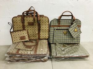 h0313-02★ 未使用 バッグ artisan Noble Fashion Collection NEW BAG / 旅行用バッグ / 肩紐付き/ ポーチ付き / 茶系 / まとめて 7点