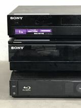 t0308-18☆ 映像機器 ブルーレイ/DVD レコーダー SONY BDZ-RX100/SONY BDZ-EX200/SHARP BD-HDW22 まとめて3点 ジャンク品_画像2