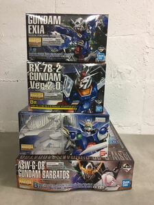 x0323-06★未組立 プラモデル ウィングガンダムゼロ / 一番くじ A賞 B賞 ガンダムエクシア バルバトス 等 4点まとめて