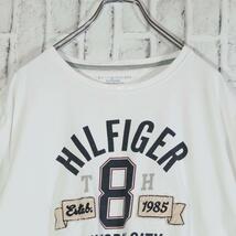 【レトロ古着】トミーヒルフィガー ボロTシャツ デカロゴ ニューヨーク XL 白_画像2