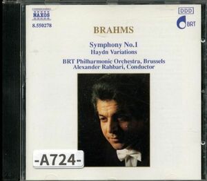 【Naxos】 ブラームス: 交響曲第1番、ハイドン変奏曲　 アレクサンダー・ラバリ、BRT交響楽団　　　-A724-　CD