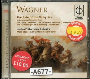 【EMI】ワーグナー管弦楽曲集：ワルキューレの騎行、タンホイザーほか　　マーク・エルダー、ロンドンフィル　　-A677-　CD