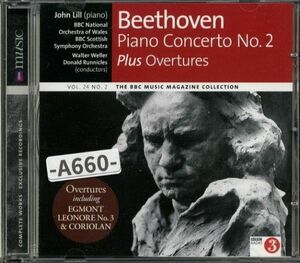 【BBC】ベートーヴェン　ピアノ協奏曲第2番、序曲集　BBCウェールズ国立管ほか　　-A660-　CD