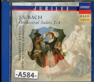 【LONDON】バッハ：管弦楽組曲第1～4番　マリナー、アカデミー管弦楽団　　　　-A584-　CD