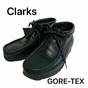 Clarks クラークス　ワラビー　GORE-TEX ゴアテックス　レザー　黒 Wallabee ブラック