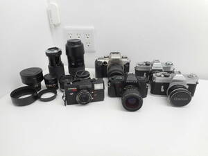 カメラ祭 カメラ レンズ おまとめ ジャンクです CANON FP EX AUTO PENTAX P30 KONICA C35 CANON EOS55 種類バラバラです