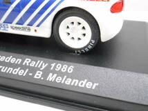 1413 模型祭 ミニカー 1/43 フォード RS200 スウェーデン ラリー 1986 FORD k.Grundel B.Melander メーカー不明 箱ダメージ有_画像9