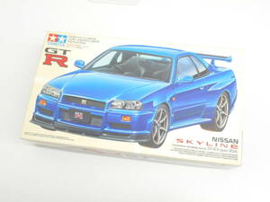 模型祭 タミヤ ニッサン スカイライン GT-R Vスペック R34 1/24 24210 未組み立て品 箱ダメージ有