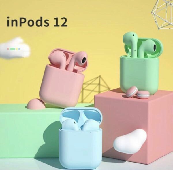 inpods12　ワイヤレスイヤホン　人気　桃　簡単　新発売　話題