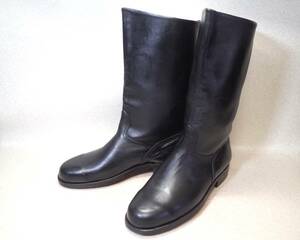 [ free shipping ]4030# unused? trying on degree?/ Vintage / Germany army? Jack boots / long / military / Goodyear welt /../28cm#