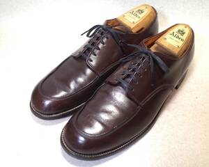 【送料無料】4060■THE Alden Shoe/オールデン/旧ロゴ■希少ビンテージ/50s60s70s/Uチップ/BOYS/フットバランス/グッドイヤー/27cm■