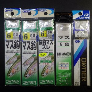 Gamakatsu trout . device 6 number Harris 0.6/0.8 number total 5 pieces set *. have * stock goods (8i0707) * click post 