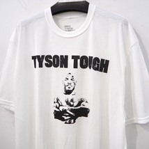 新品 2XL オフィシャル 正規品 マイクタイソン TOUGH プリント Tシャツ 白 ホワイト ブラック メンズ XXL MIKE TYSON 本物 公式 ボクシング_画像2