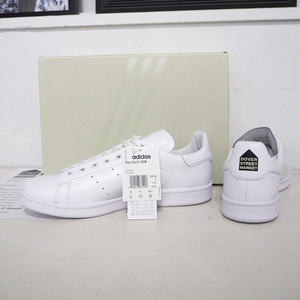 新品 27.5cm 正規品 DSM x adidas 限定 スタンスミス 白 ホワイト 黒 メンズ コラボ DOVER STREET MARKET Stan Smith FX1152 レザー 本革