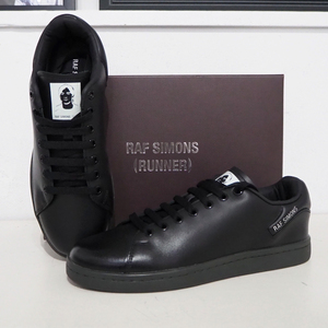  new goods regular price 48,400 jpy Raf Simons Runner Orion leather sneakers black black 40 men's 25cm RAFSIMONS RUNNER ORION HR760003L original leather 