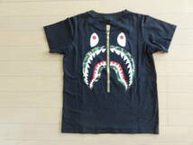 美品 A BATHING APE WGM シャークフェイス柄 半袖Tシャツ XSサイズ レディース_画像1