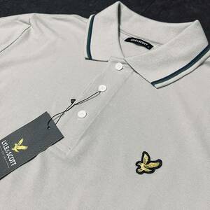 XL/2L/LL/Ola il and Scott LYLE&SCOTT polo-shirt with long sleeves Golf men's new goods one Point badge spring autumn free shipping gray 