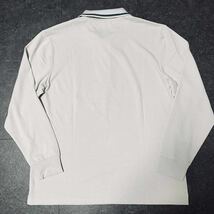 Mサイズ ライルアンドスコット LYLE&SCOTT 長袖 ポロシャツ ゴルフ メンズ 新品 ワンポイント ワッペン 春秋 送料無料 グレー_画像3