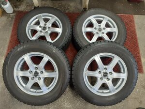 パF5105■215/65R16 98Q　4本価格　BRIDGESTONE BLIZZAK VRX　FEID　送料無料 冬 ’18年 16×6.5J +38 PCD114.3 ハブ径73㎜