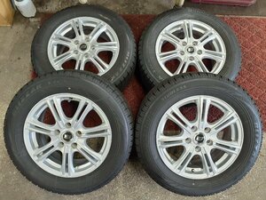 パF5108■215/60R16 95Q　4本価格　BRIDGESTONE BLIZZAK VRX　ストレンジャー　送料無料 冬 ’18年 16×6.5J +53 5穴 PCD114.3 ハブ径73㎜