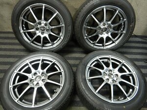 パT8695■195/55R16 SEIBERLING SL201 A-TECH 6.5J 5H +48 PCD100 夏タイヤ★条件付送料無料★19年 バリ溝 サマー プリウス シエンタ