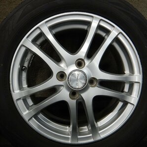 パT8696■175/65R15 DUNLOP LEMANS V 社外 5.5J 4H +48 PCD100 夏タイヤ★条件付送料無料★フィット アクア ヴィッツ カローラ キューブの画像2