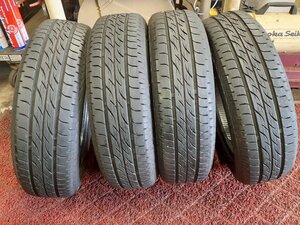 パF5168■155/65R14 75S　4本価格　BRIDGESTONE NEXTRY　送料無料 夏 ’19年 7.5分山 ワゴンR ムーブ デイズ パレット タント N-BOX ラパン