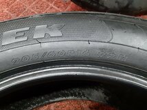 パF5259②■205/60R16 92H　2本のみ　MAXTREK NAXIMUS M1　送料無料 夏 ’18年 8.5分山 ヴォクシー ノア ステップワゴン セレナ プリウスa_画像9