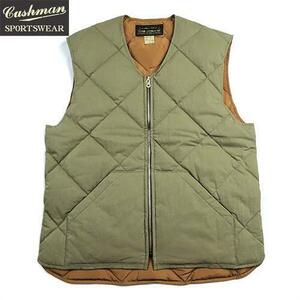 サイズ:M クッシュマン CUSHMAN 21381 C/N CLOTH DOWN VEST ロクヨンクロス ダウンベスト　アウトドア