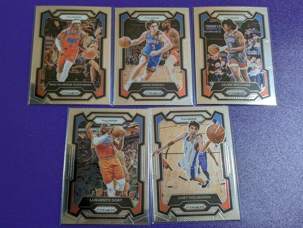 23-24 OKLAHOMA CITY THUNDER NBAカード Prizm Panini