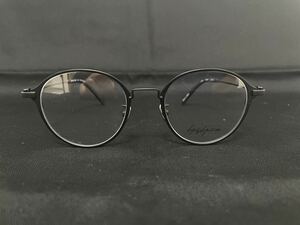 Yohji Yamamoto ヨウジ ヤマモト メガネフレーム 19-0046-1 未使用 美品 伊達眼鏡 マットブラック メタルフレーム