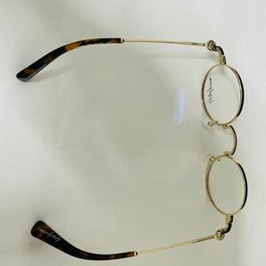 Yohji Yamamoto ヨウジ ヤマモト メガネフレーム YY1309 004 伊達眼鏡 未使用 美品 鼈甲柄 ゴールドの画像6