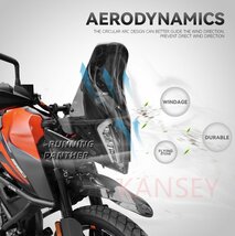 KTM 390 790 890 アドベンチャーラリー 2017-2021 フロントガラス ウインドデフレクター シールド プラスチック_画像5