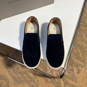 Brunello Cucinelli　ブルネロクチネリ ローファー 羊革　靴　メンズシューズ　カジュアル　サイズ選択可能 ブラック