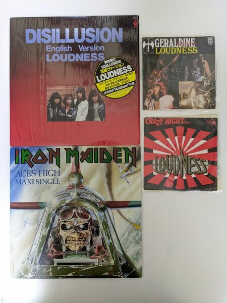 ■アイアンメイデン ラウドネス アナログ盤4種 iron maiden loudness 