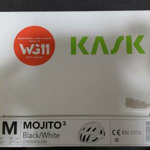 新品未使用 KASK MOJITO3 limited color（黒白） Mサイズの画像2