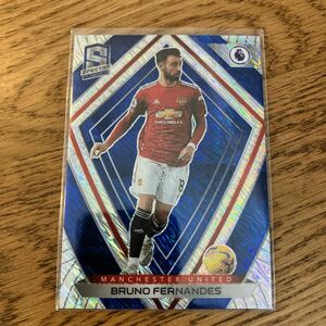 Bruno Fernandes panini 2020-21 chronicles Spectra Blue Shimmer