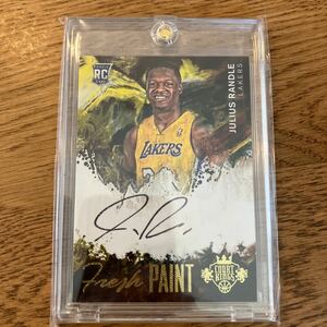 RC 225枚限定 Julius Randle Panini 2014-15 courtkings Fresh Paint Auto 直筆サインカード Lakers