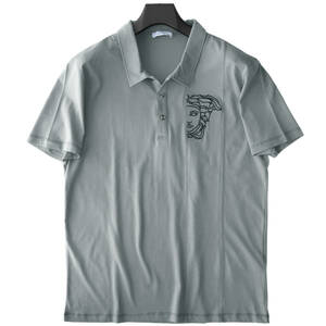 # new goods # VERSACE - COLLECTION - polo-shirt with short sleeves # half mete.-sabook@ embroidery #