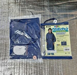 値下げ 新品 LOGOS こども用 PVC ポンチョ Jr レインコート