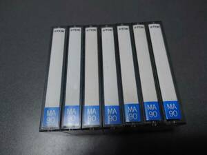 【使用済　メタルカセットテープ】TDK メタルカセットテープＭＡ９０X７本　再生確認済