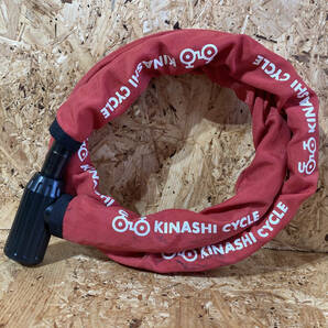 木梨サイクル KINASHI CYCLE ゴジラロック スチールリンクケーブル ジャンク 鍵なし コラボ 限定 別注 リンクキー 鍵 自転車 バイクの画像1