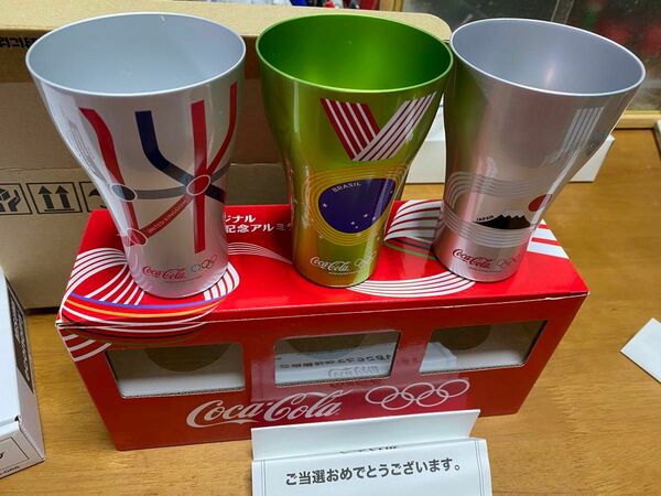 非売品コカコーラ　オリンピック協賛記念アルミタンブラー　新品　