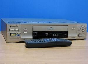 Panasonic★良品 メンテ済 動作良好★高画質 S-VHSビデオデッキ TBC搭載★リモコン&CD取説付★NV-SVB1