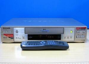 Panasonic★良品 メンテ済 動作良好★高画質 S-VHSビデオデッキ TBC搭載★リモコン&CD取説付★NV-SB770